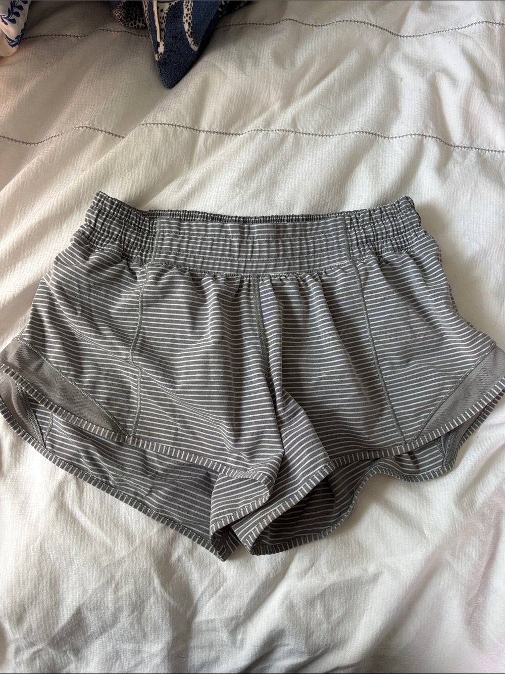 Lululemon Hotty Hot Shorts Gray Striped Size 6